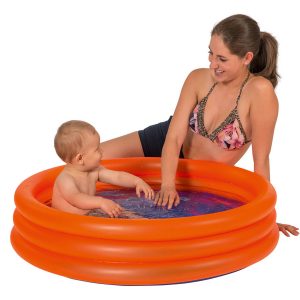 Oranje Opblaasbaar Zwembad Baby Badje 100 X 23 Cm Speelgoed - Opblaaszwembaden